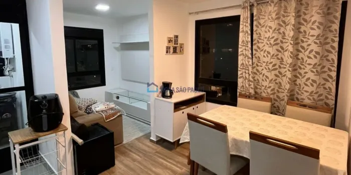 Apartamento para Alugar 36m², 1 Quarto, Mobiliado e Sem Vaga