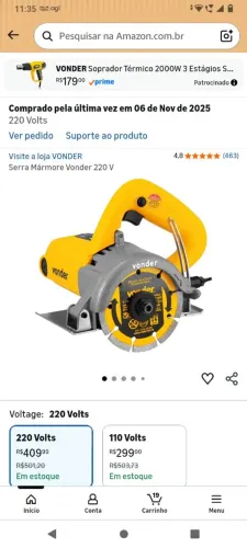 Serra mármore bonde 220v