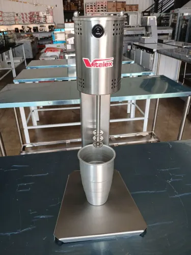 Batedor de Milk Shake Vitalex 500W Industrial com Copo Aço Inox 700ml<br>