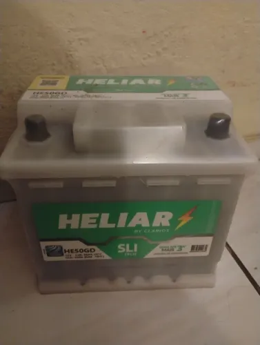 Bateria automotiva HELIAR nova na garantia 50 amperes
