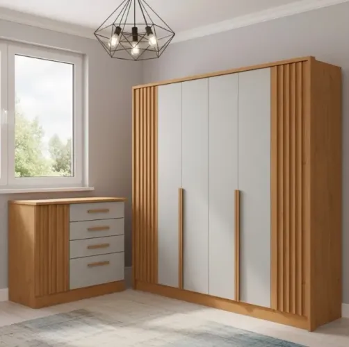 Guarda-Roupa Grand Palazzo com Cômoda Integrada 2,44 m