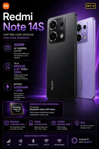 Redmi Note 14s 256 GB 8 RAM