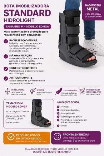 Robofoot Hidrolight - bota imobilizadora unissex