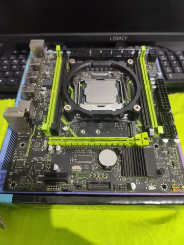 Kit processador placa mãe e suporte do cooler