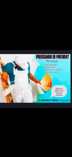 Faço serviço de pintura e emassamento
