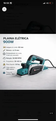 Plaina elétrica