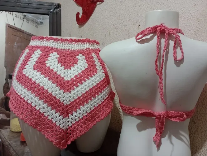 Conjunto em crochê