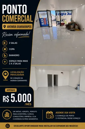Ponto comercial na avenida guararapes