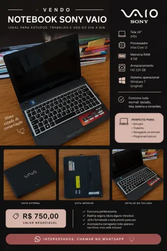 VENDO SONY VAIO