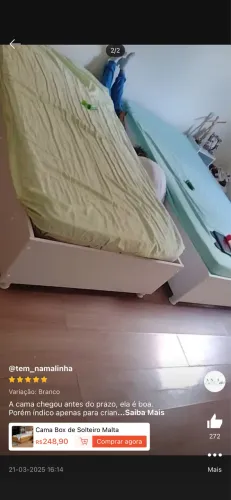 Cama box solteiro