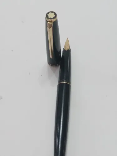 Caneta Tinteiro Montblanc 221p Pena Ouro 14k Conversor Original Vintage