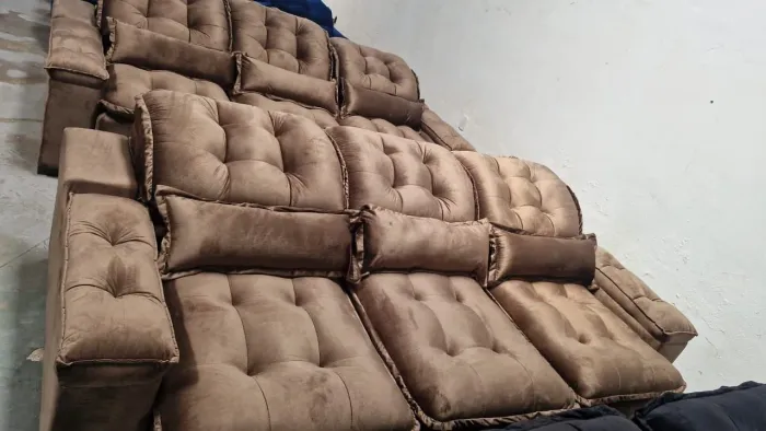 SOFA LUXUOSO + GARANTIA + FRETE GRÁTIS