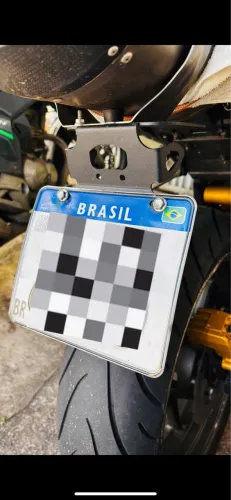 Suporte de placa de moto eliminador de rabeta