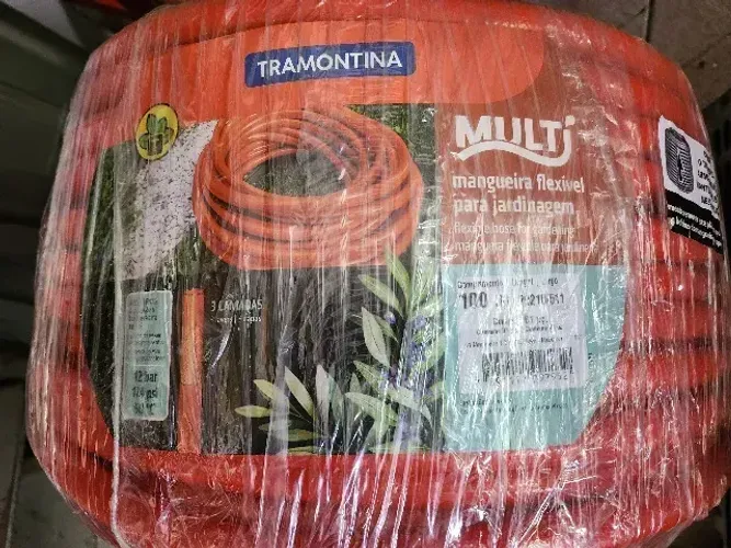 Mangueira Tramontina Multi Super Flex Para Jardim 1/2", 100m Nova, lacrada!