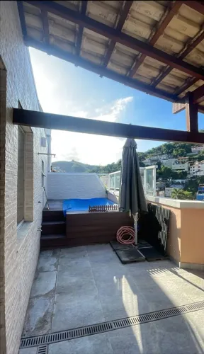 Linda cobertura com piscina, churrasqueira, suíte, 2 vagas