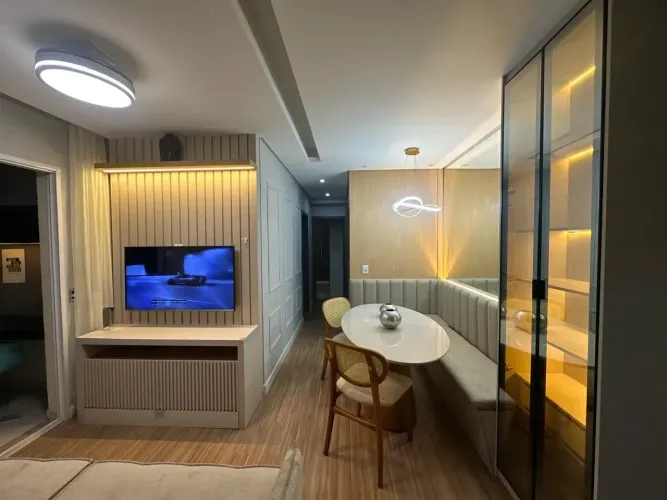 Apartamento mobiliado, porteira fechada pronto para morar, para venda ou locação