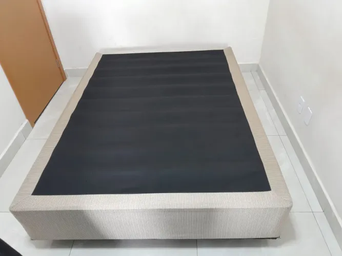 Base Cama de Casal Box - Madeira + TNT