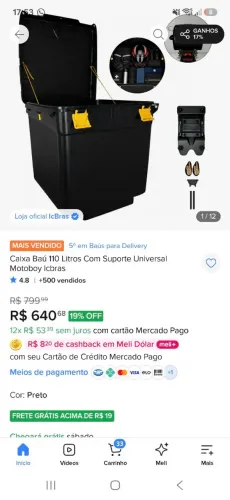 Baú Moto
