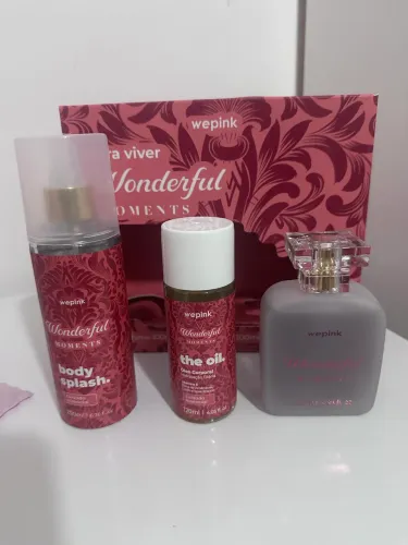 Kit Wepink Wonderful Moments - Perfume + Body Splash + Óleo Corporal