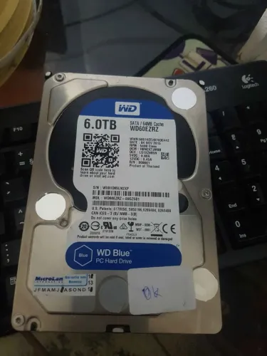 HD 6 TB / SAUDÁVEL / SATA 3 / WD BLUE