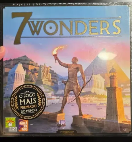 [LACRADO] 7 Wonders 2a Edição, Jogo de Tabuleiro, Idade 10+, 3 a 7 jogadores, Asmodee