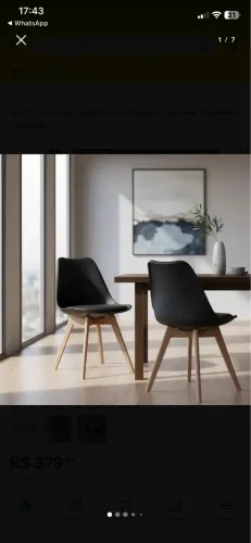 2 cadeiras Saarinen wood
