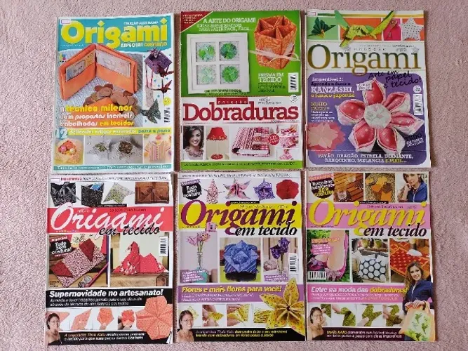 6 Revistas Origami e Dobraduras em Tecido