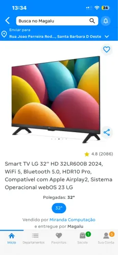 Tv Smart LG 32