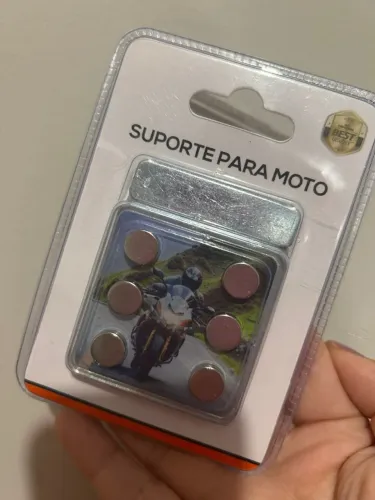 SUPORTE MAGNÉTICO PARA CELULAR MOTO | 6 ÍMÃS ULTRA FORTES Mais segurança, firmeza e prati