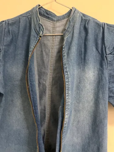 Macacão jeans femenino tamanho G