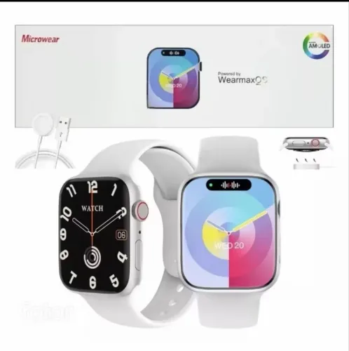 Relógio Smartwatch W99+ Plus Serie 9 Amoled 45mm Ilha Dinamica GPS Microwear Original