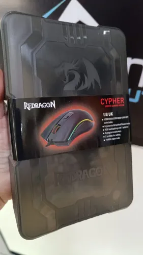 Mouse Gamer Redragon Cobra Cypher Lite RGB 12800 DPI 6 Botões Loja Coimbra Entregamos