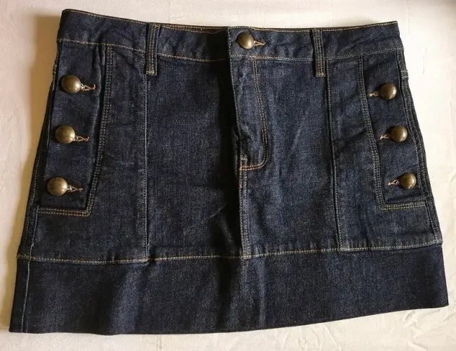 Saia jeans - Chifon