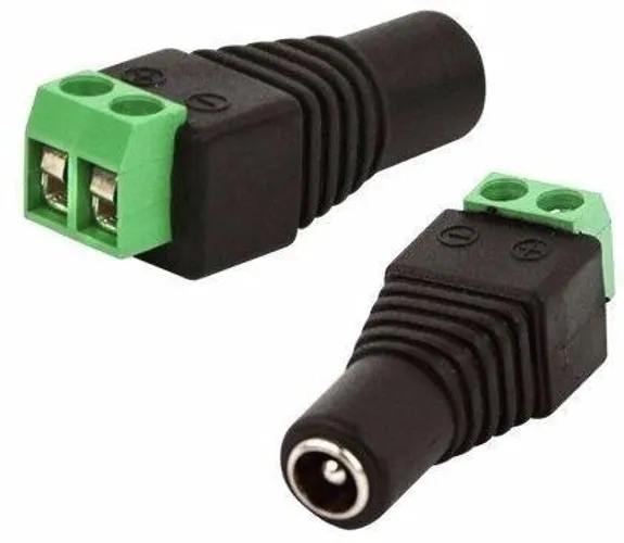 Kit 100 Conector P4 Femea com borne (ideal p/ CFTV)
