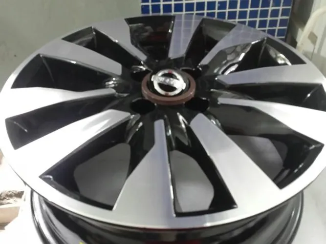 Roda aro 16 Nissan Kicks diamantada com Preto Certificada pelo Inmetro Garantia