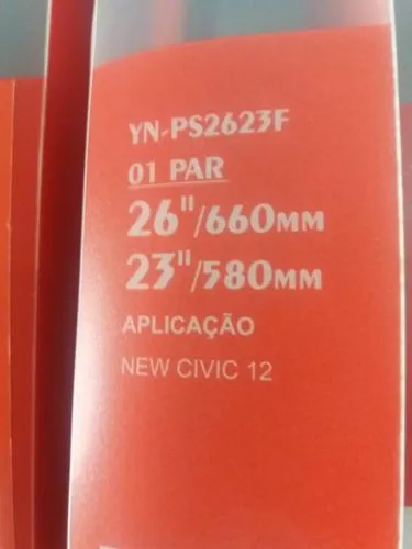 Palheta específicas New Civic 12. Nova. Colocada.