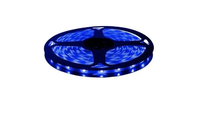 Fita Led Azul 5 Metros 12V Prova De agua Silicone Dupla Face 