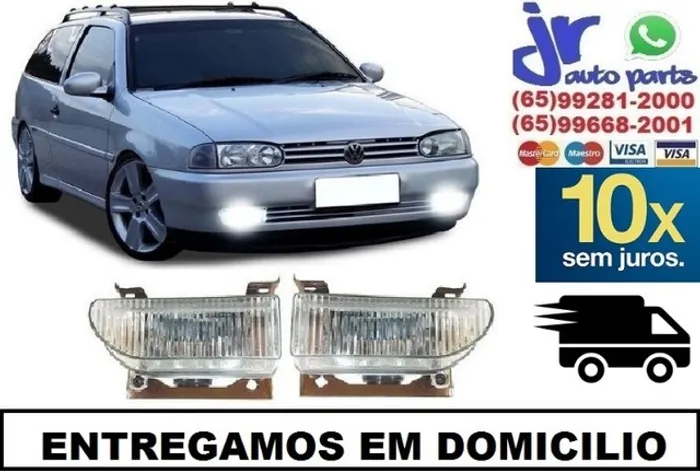 Par farol de milha Parati G2 Bola Auxiliar Neblina