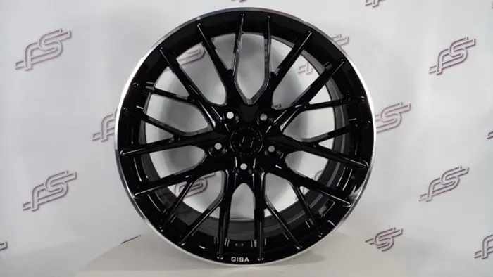 Rodas Gisa Forged FF6046 P/ 911/992 c Preto Brilhante 5x130 - 20x8,5 E 21X11,5