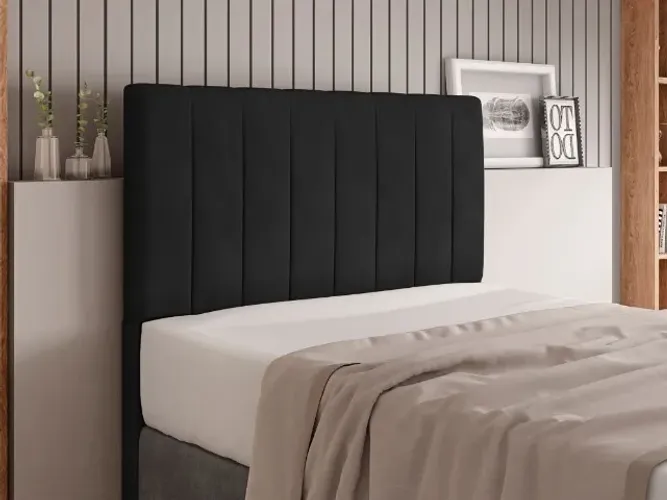 Cabeceira Itália Casal Preto Até 12x - Frete Grátis