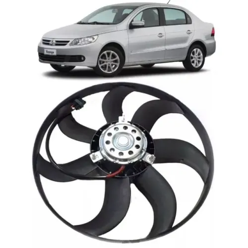 Eletroventilador Radiador Vw Gol G5 G6 2009 à 2016 -1.0 1.6 -7 Hélices / C Ar Condicionado