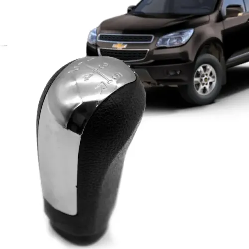 Manopla Bola De Câmbio 5 Marchas Cromada Chevrolet S10 2013 à 2015