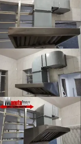 Coifas inox lanchonete