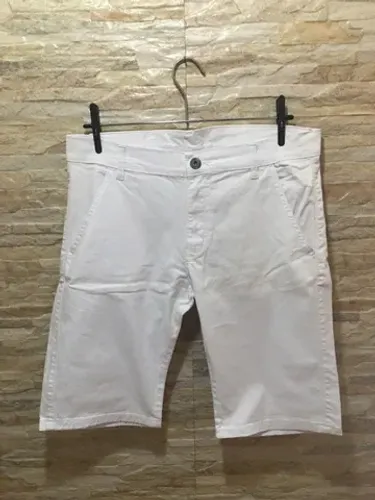 Bermuda Masculina Slim Branca