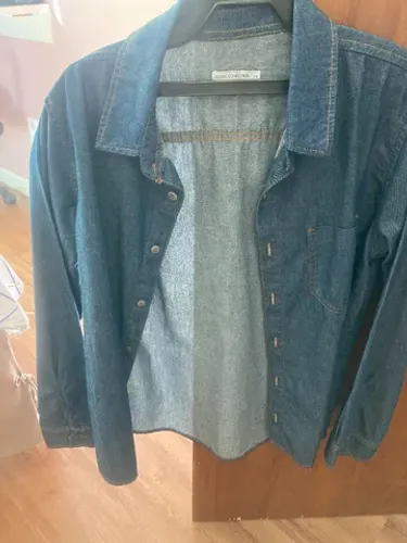camisa Jeans manga longa
