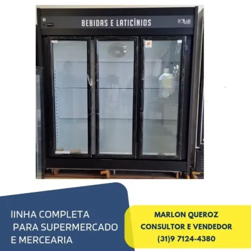 Freezer Refrigerado para bebidas e laticínios