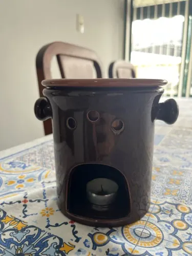 Fondue de Cerâmica - 2 Peças