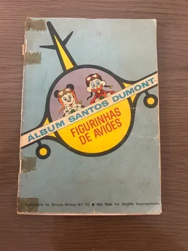 Álbum de figurinha Santos Dumont anos 60