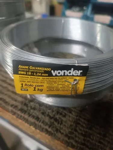 Arame Galvanizado vonder BWG 18 1,24mm