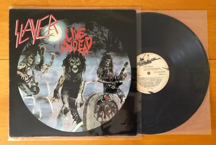 LP Vinil Slayer - Live Undead - de época - 1983 - Raridade - Fora de catálogo